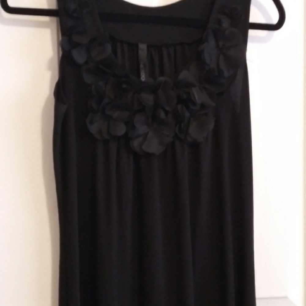 Mic & Dom Little Black Dress Ruffled Front Nwot View 2